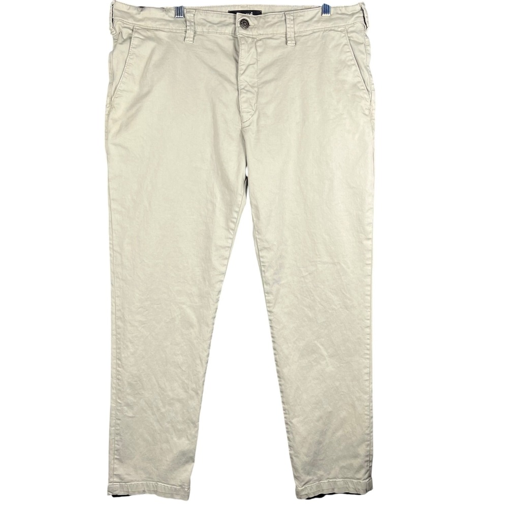 Mavi Edward Pants Mens‎ 38 Stone Khaki Slim Straight Leg Stretch Chino M00553